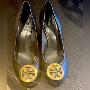 Tory Burch Black Wedge Ballet